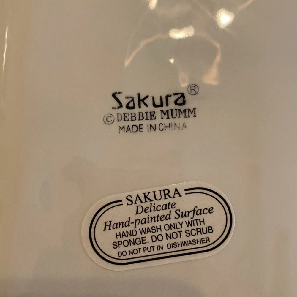 CHRISTMAS IN JULY! HTF Debbie Mumm by Sakura divided holiday serving platter